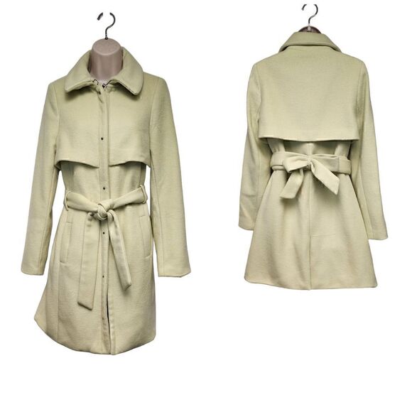 The Limited Lime Green Trench Coat Size Small - Picture 1 of 16